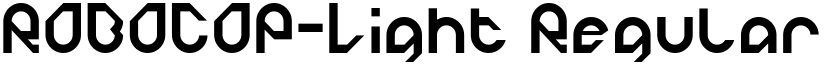 ROBOCOP-Light Regular font