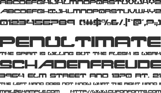 Atlantia font preview