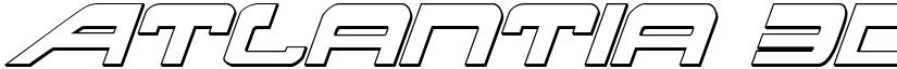 Atlantia 3D Italic Italic font
