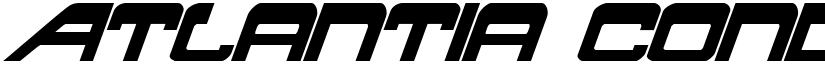 Atlantia Condensed Italic Condensed Italic font
