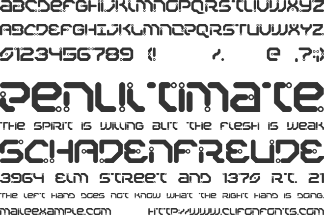 Xiaxide font preview