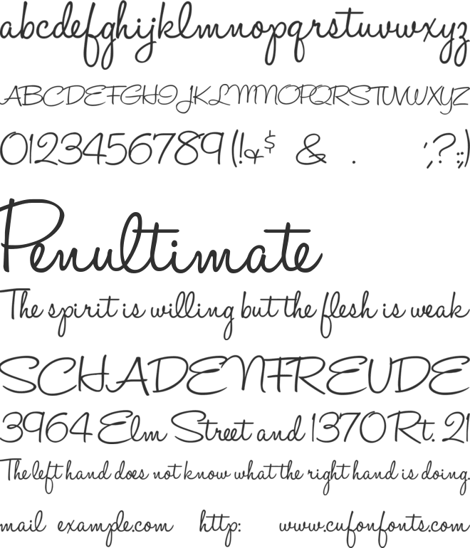 Halo Handletter font preview