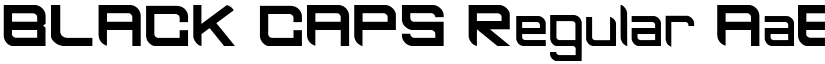 BLACK CAPS Regular font