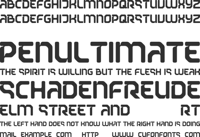 Street Movement Rounded font preview