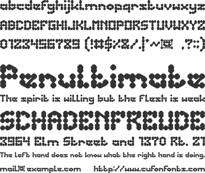 PHENOMENON font preview