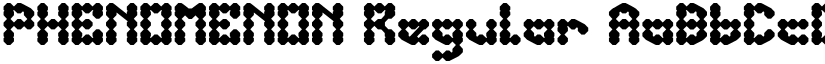 PHENOMENON Regular font