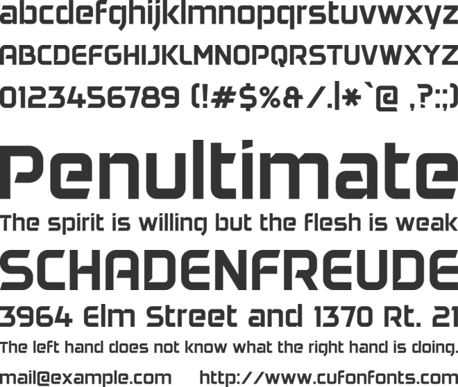 DAGGERSQUARE font preview