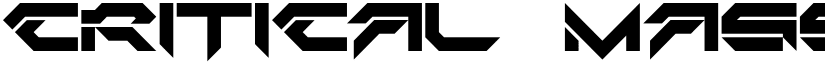 Critical Mass LDR font download