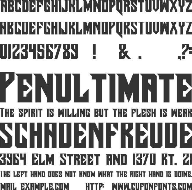 Pirate Ship font preview