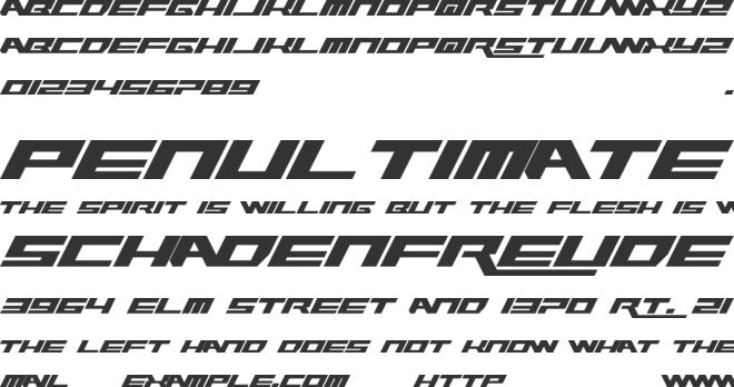 Rawhide Raw 2012 font preview