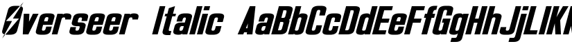 Overseer Italic font