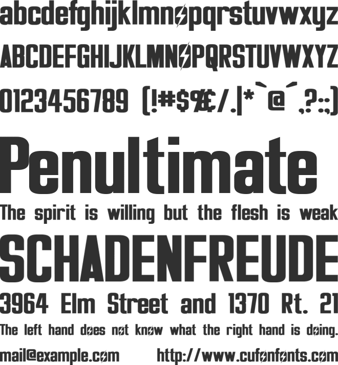 Overseer font preview