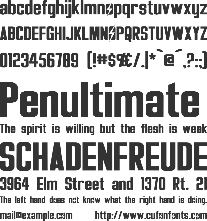 Overseer font preview