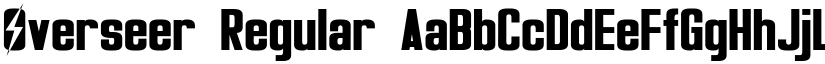 Overseer Regular font