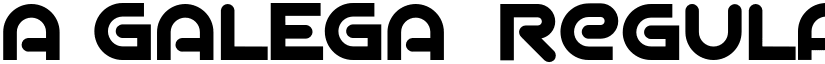 A GALEGA Regular font