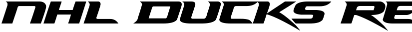 NHL Ducks Regular font