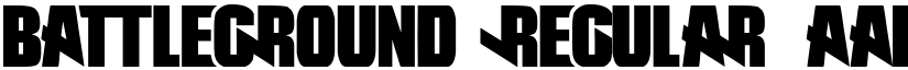 Battleground Regular font