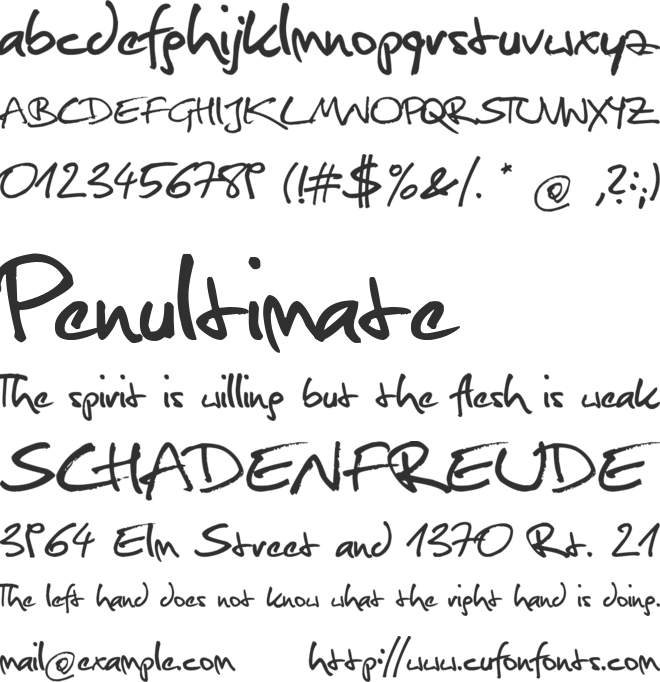 Christopher Hand font preview
