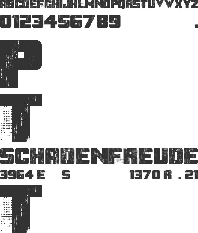 After the Goldrush font preview