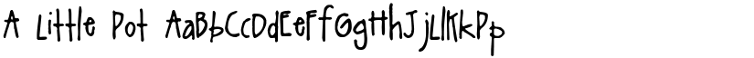A Little Pot font