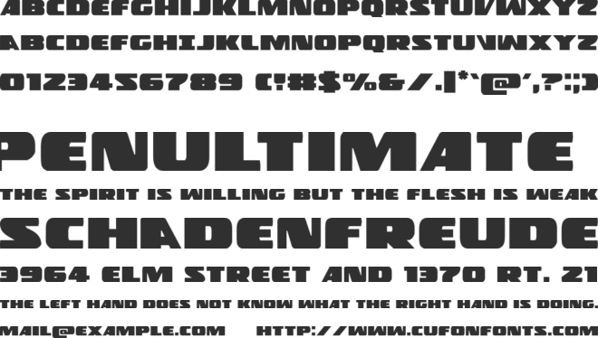 Police Cruiser font preview