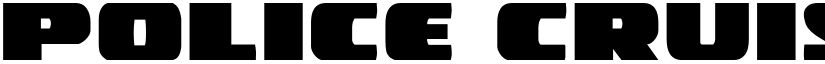 Police Cruiser Regular font
