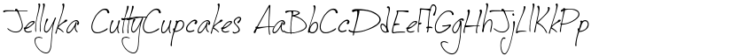 Jellyka CuttyCupcakes font