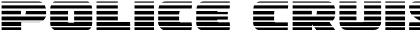 Police Cruiser Gradient Regular font