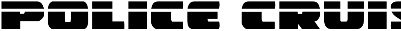Police Cruiser Laser Regular font