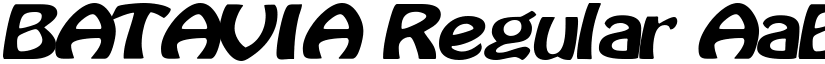 BATAVIA Regular font