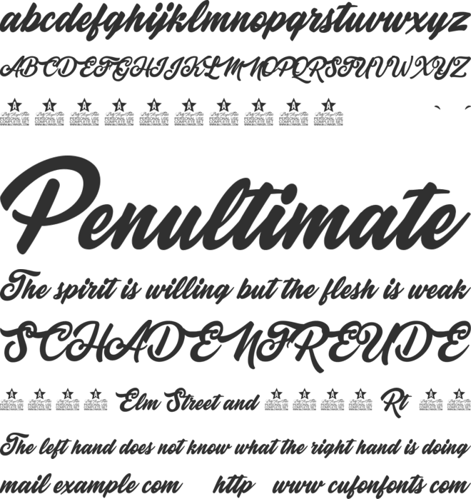 Cclassic Personal Use font preview
