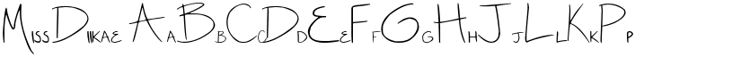 Miss Diikae font