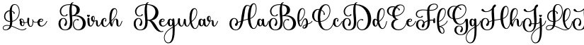 Love Birch font download