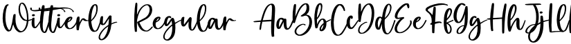 Wittierly Regular font