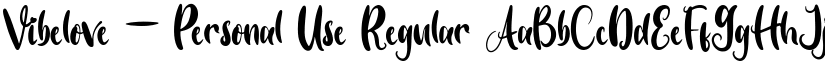 Vibelove - Personal Use font download
