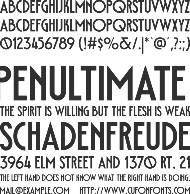 Delauney font preview