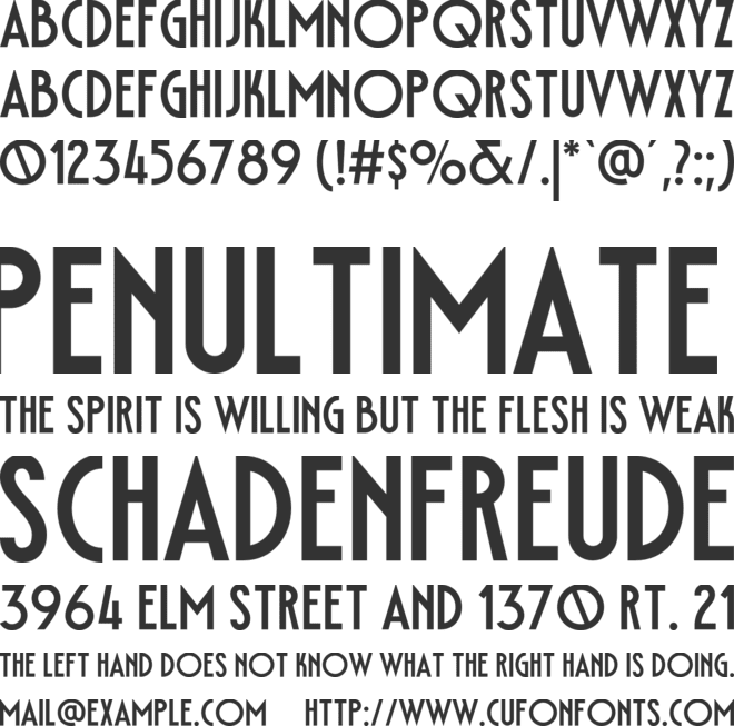 Delauney font preview