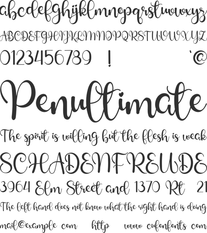 Glamlips font preview