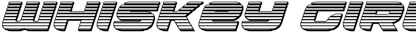 Whiskey Girls Chrome Italic Italic font
