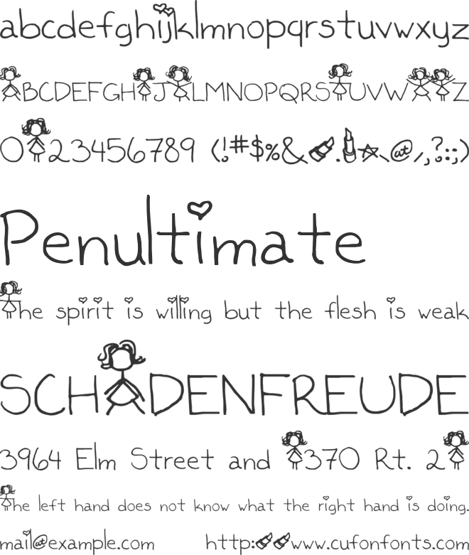 Kaileen font preview