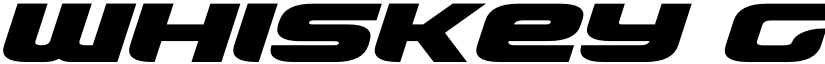 Whiskey Girls Expanded Italic Expanded Italic font