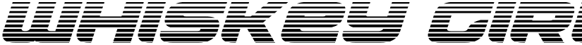 Whiskey Girls Gradient Italic Italic font