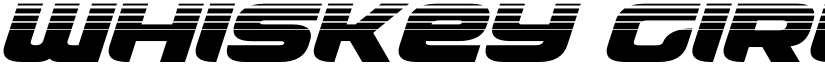 Whiskey Girls Halftone Italic Italic font