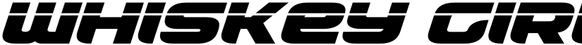 Whiskey Girls Laser Italic Italic font