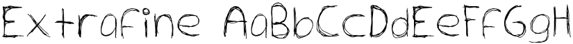 Extrafine font