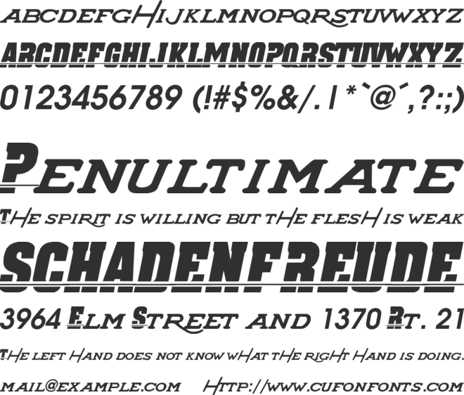 SUPER_CHARGERS font preview