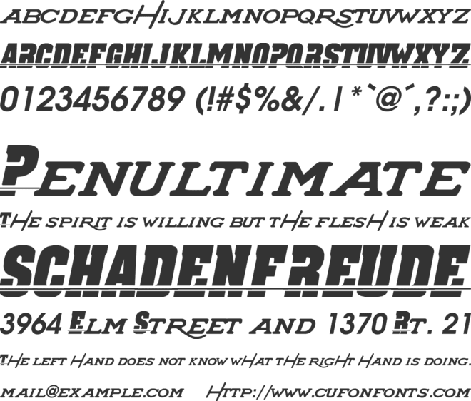 SUPER_CHARGERS font preview