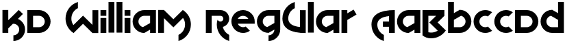 KD William Regular font