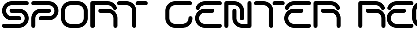 SPORT CENTER Regular font