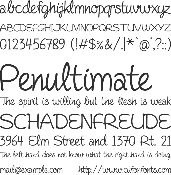 Fineliner Script font preview